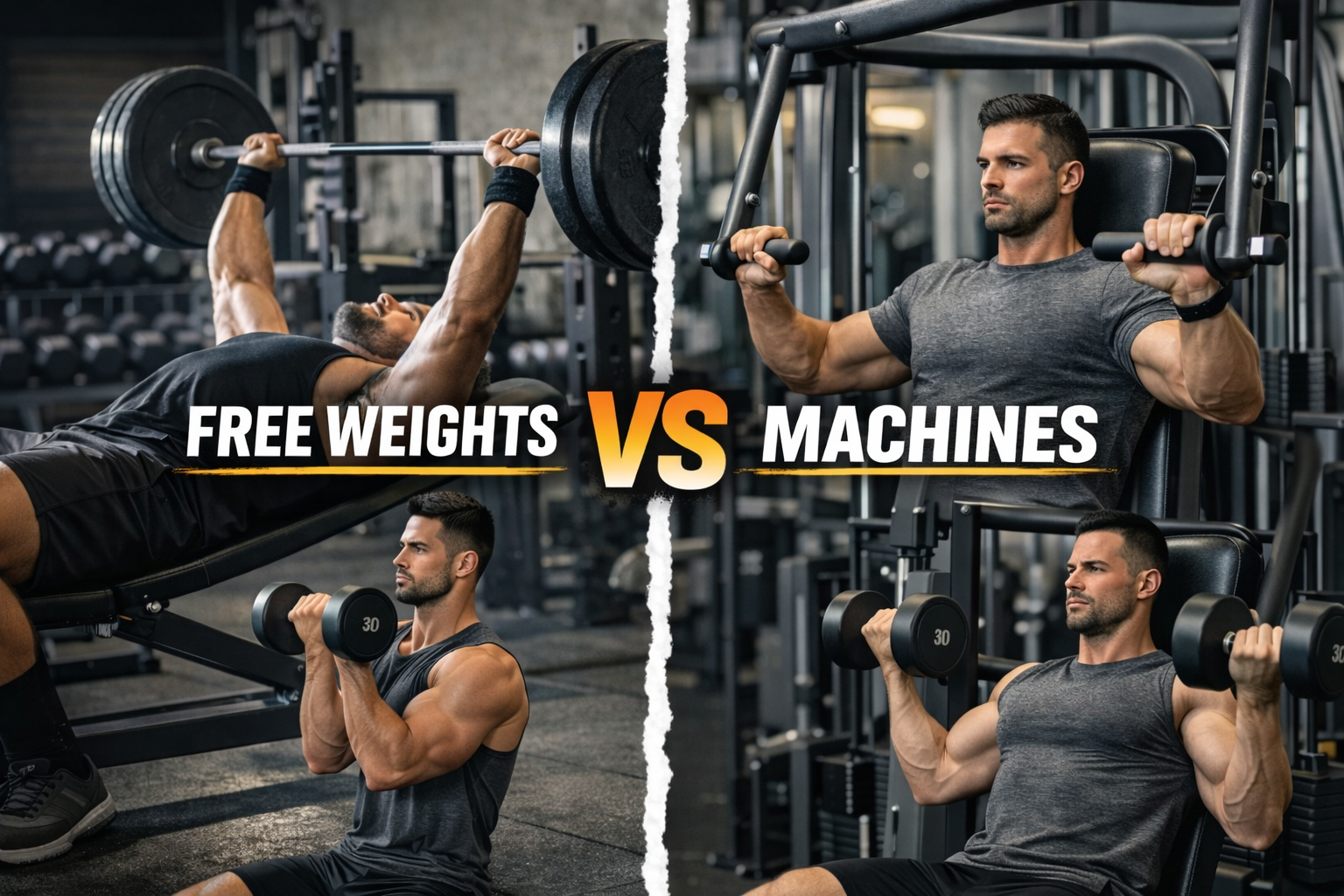 Free Weights vs Machines: Which Is Better for Muscle Growth?
