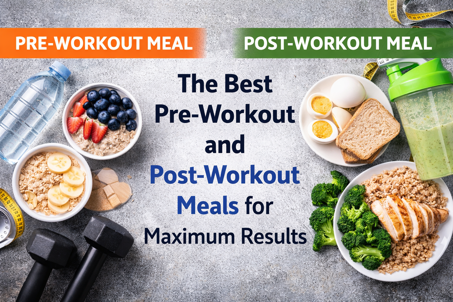 The Best Pre-Workout and Post-Workout Meals for Maximum Results