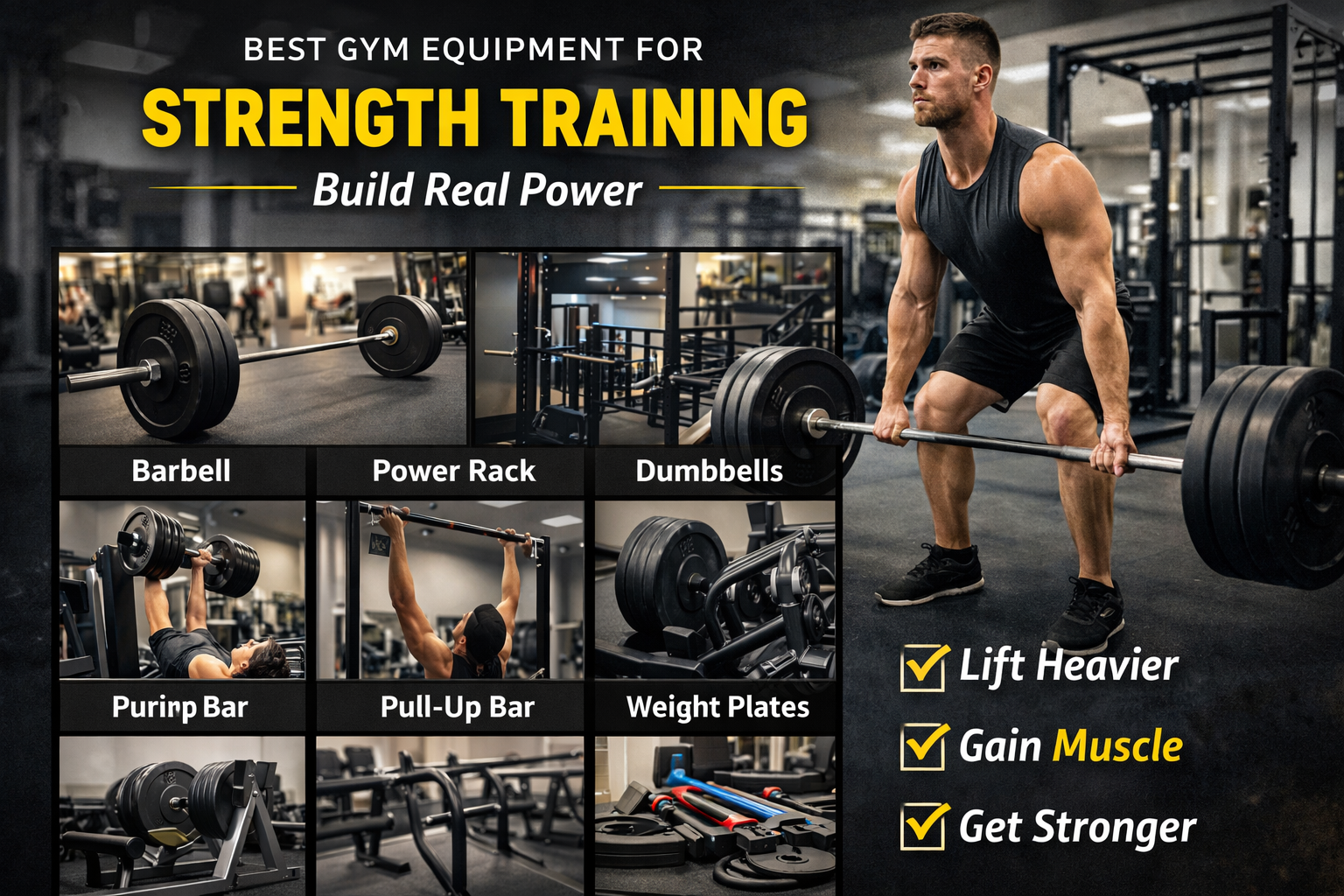 Best Gym Equipment for Strength Training: Build Real Power