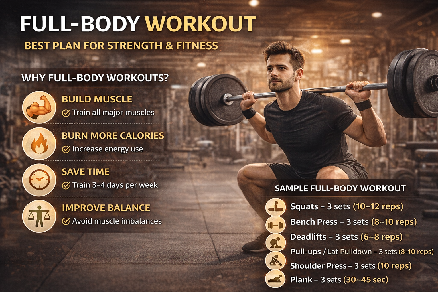 Full-Body Workout: The Best Training Plan for Strength and Fitness