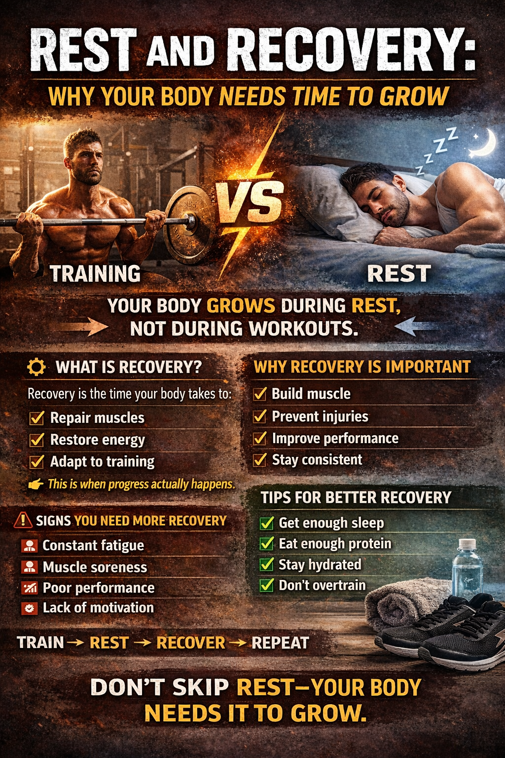Rest and Recovery: Why Your Body Needs Time to Grow
