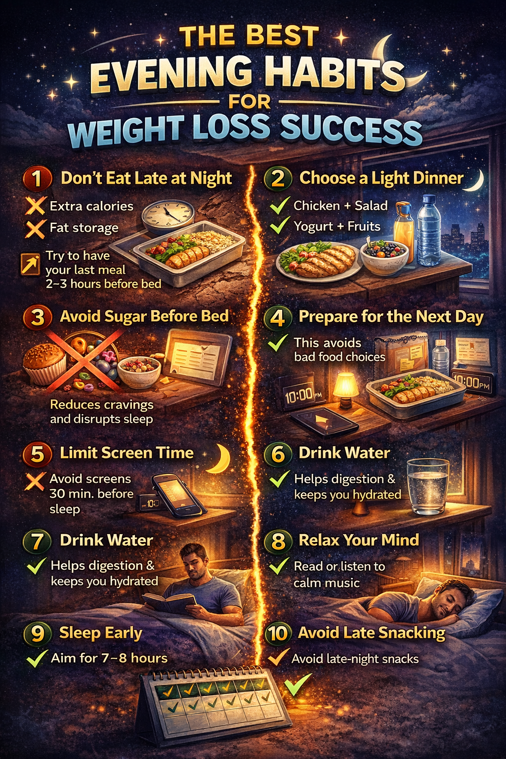 The Best Evening Habits for Weight Loss Success