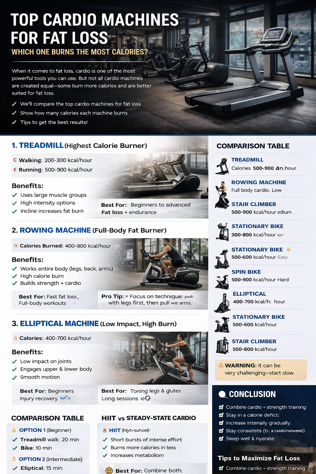 Top Cardio Machines for Fat Loss: Which One Burns the Most Calories?