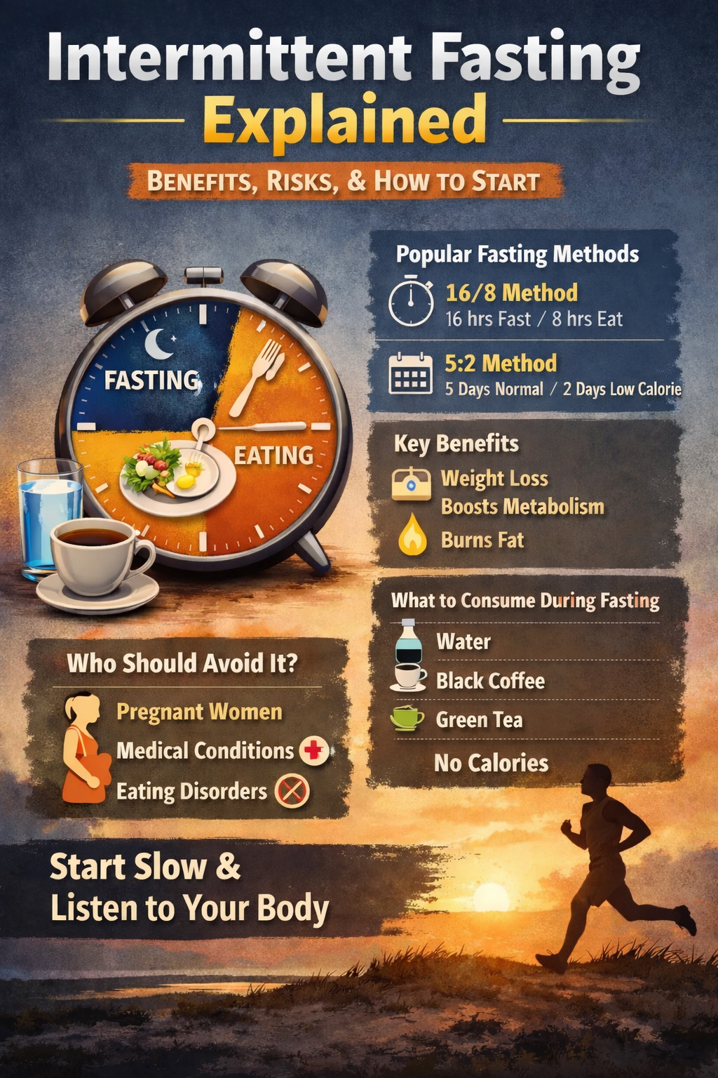 Intermittent Fasting Explained: Benefits, Risks, and How to Start