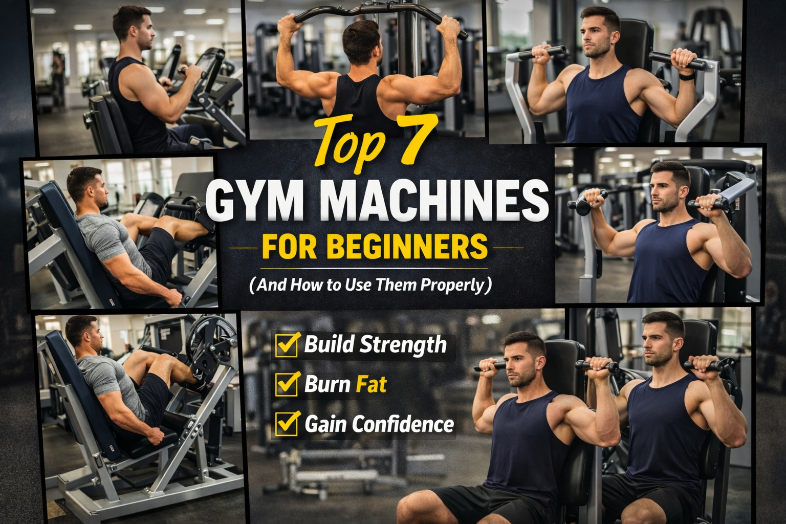 Top 7 Gym Machines for Beginners (And How to Use Them Properly)