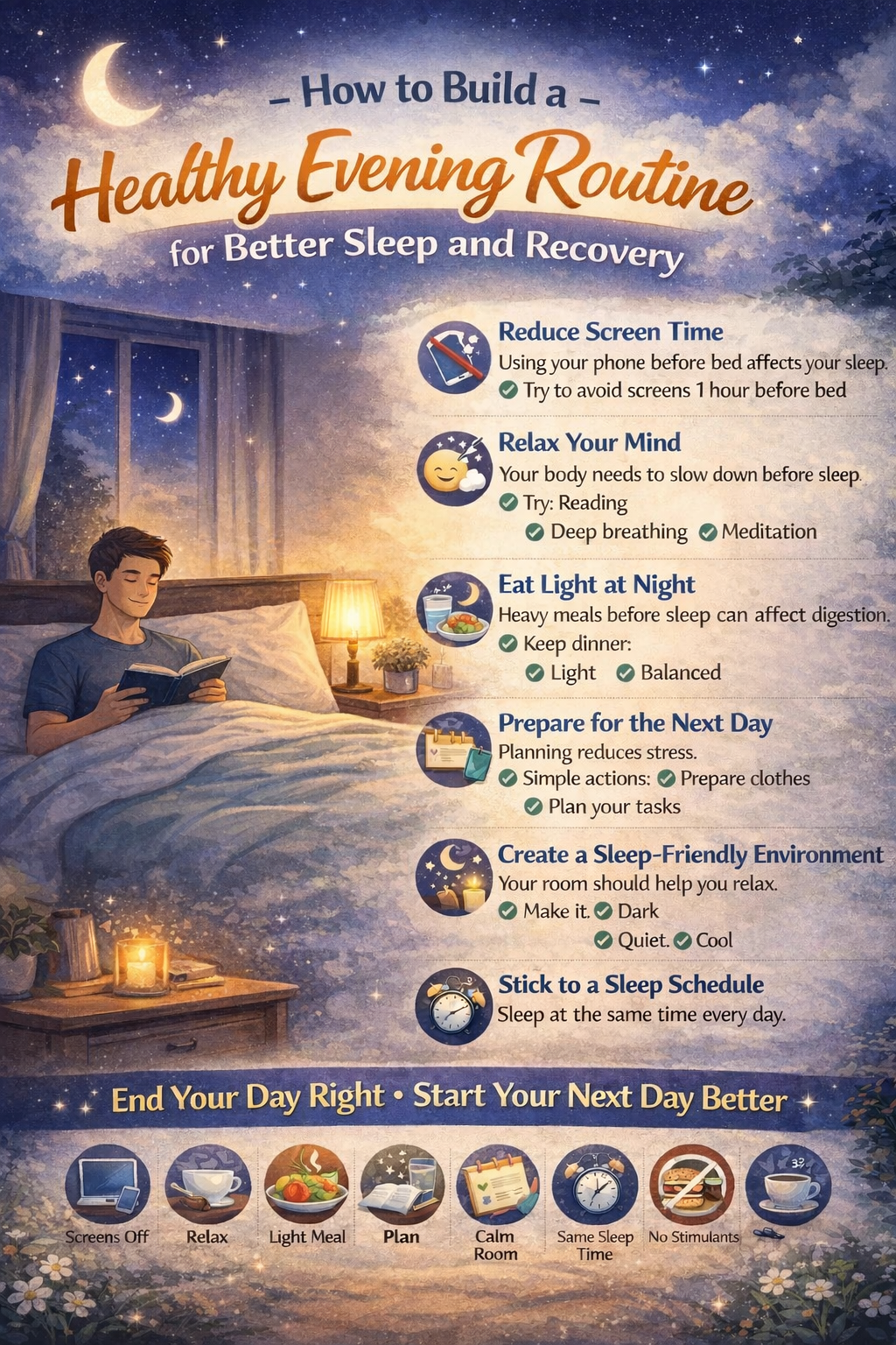 How to Build a Healthy Evening Routine for Better Sleep and Recovery