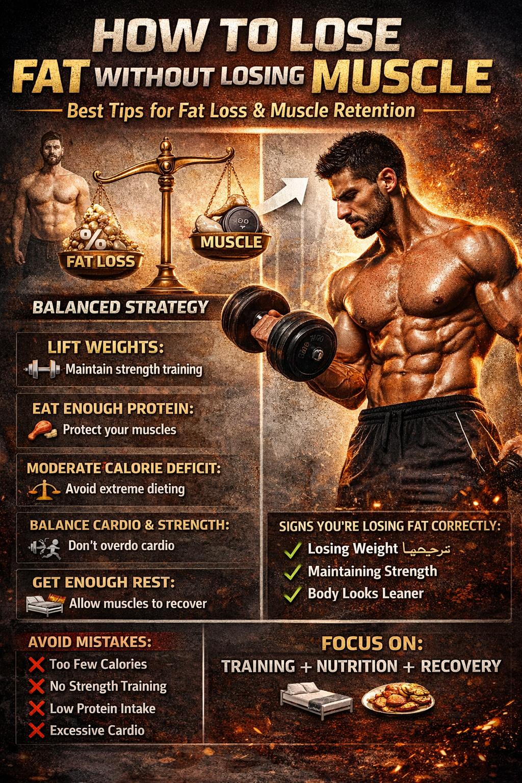 How to Lose Fat Without Losing Muscle